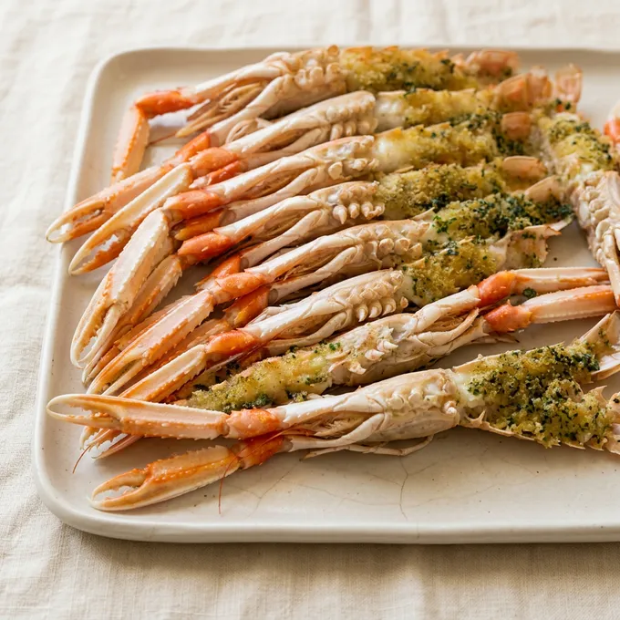 Scampi gratinati con pangrattato e prezzemolo